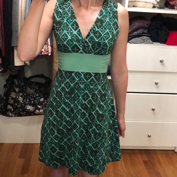 Patagonia Green Vneck Dress Organic 